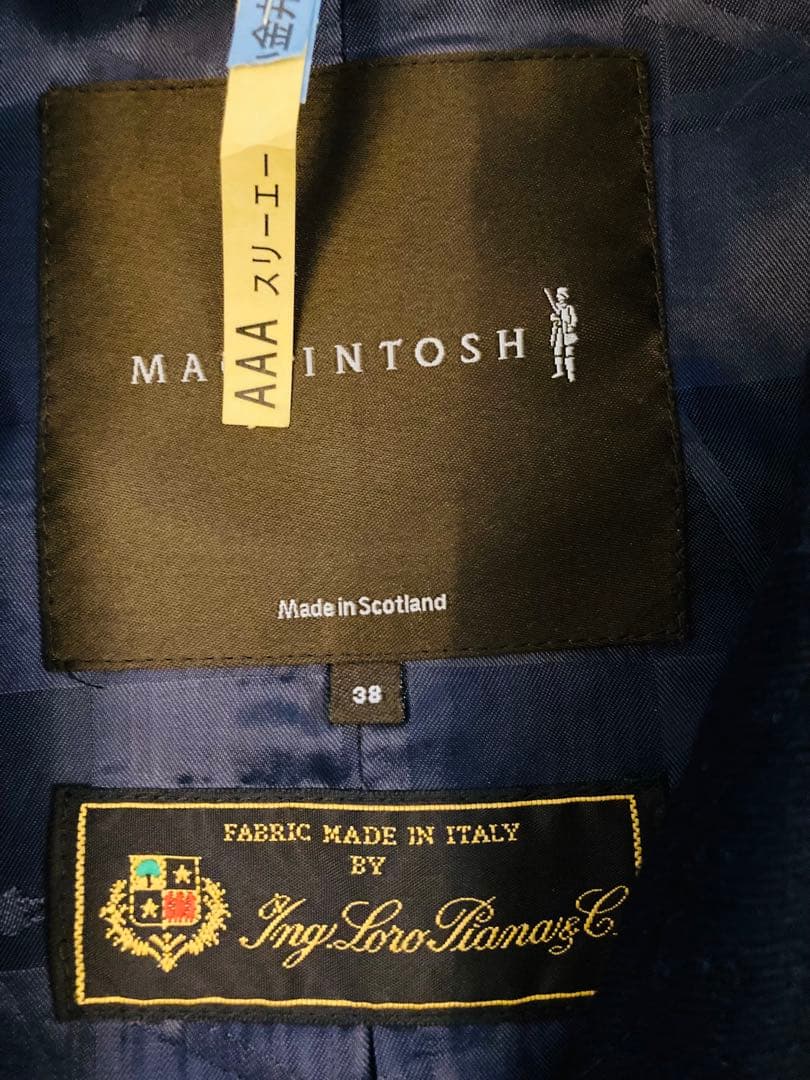 マッキントッシュ　ダンケルド　ステンカラーコート 38 ロロピアーナ シーラップ