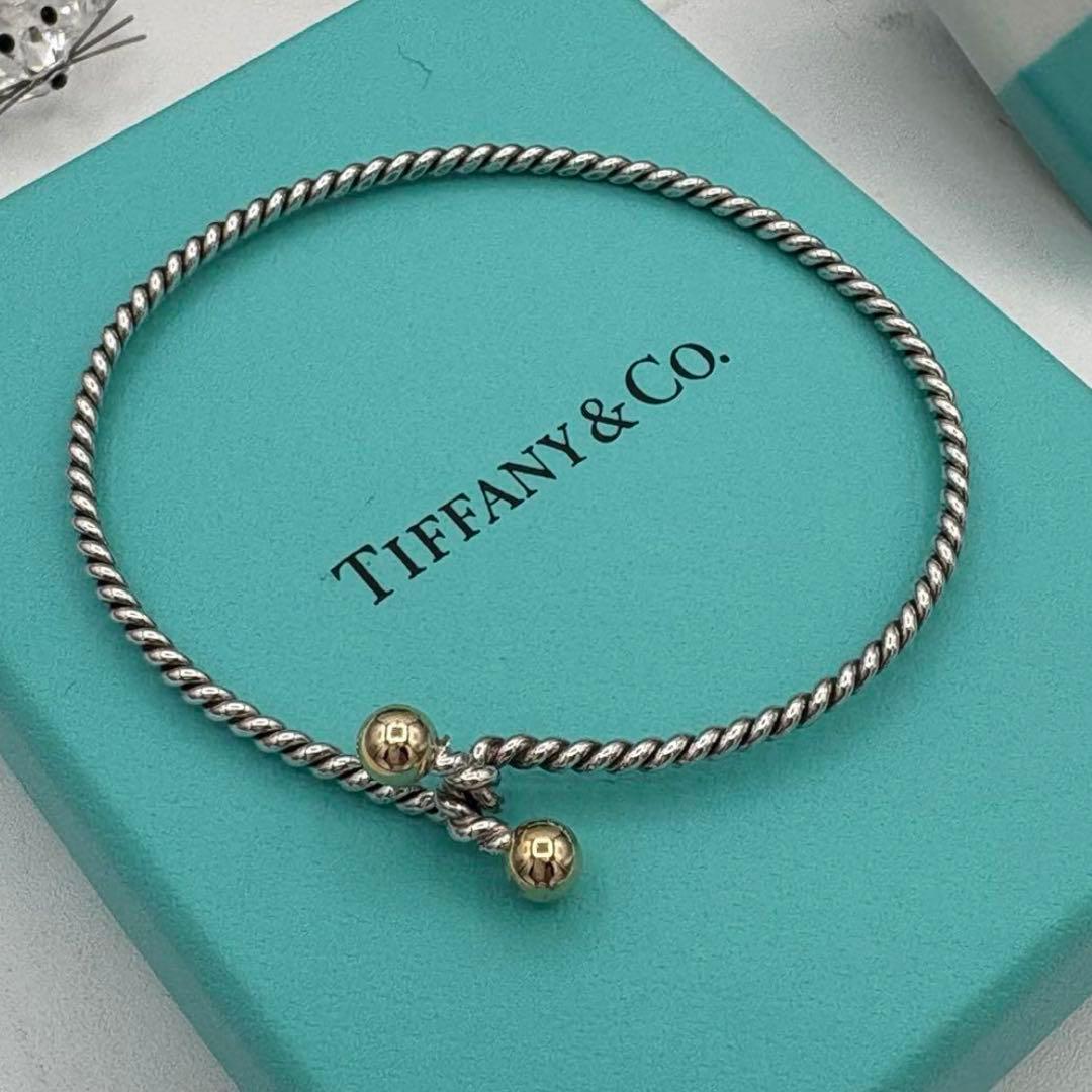 h*u様 【レア✨️】ティファニー　ツイスト　フック＆アイ　バングル