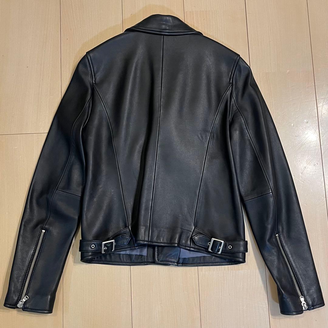 IENA ラムライダースブルゾン 38