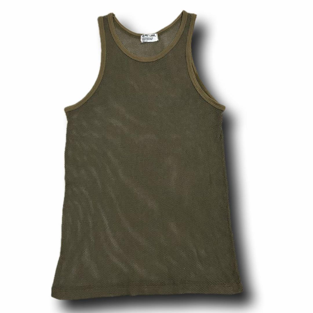 トップス 90s HELMUT LANG Militaly Mesh Tank Top