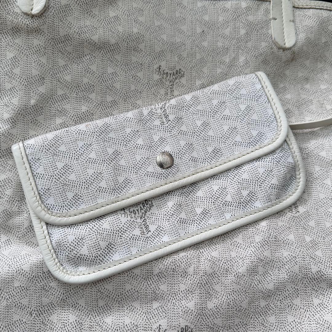GOYARD サンルイ GM ホワイト リバーシブル トートバッグ
