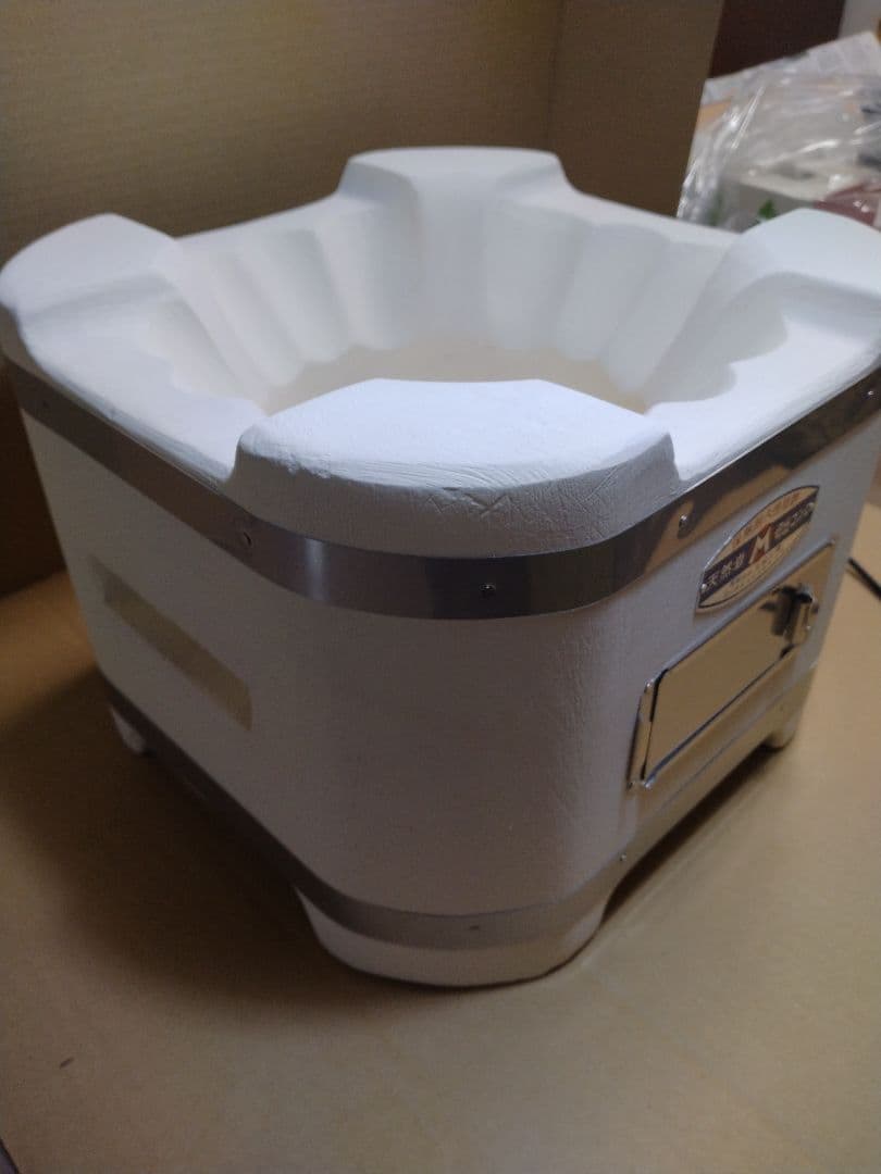 新品 未使用　能登丸和工業　夢七輪　網3枚付き　天然珪藻土　切り出し七輪
