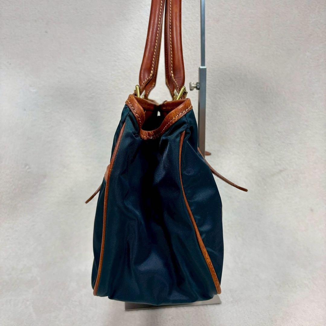 【美品✨】Felisi フェリージ　リモンタナイロン レザー トートバッグ