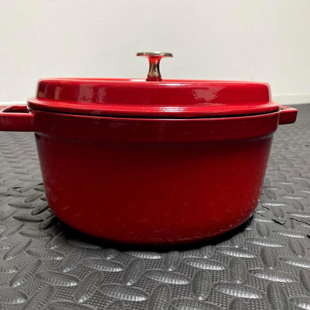 ストウブ（STAUB） ラウンド ココット 24cm チェリーレッド
