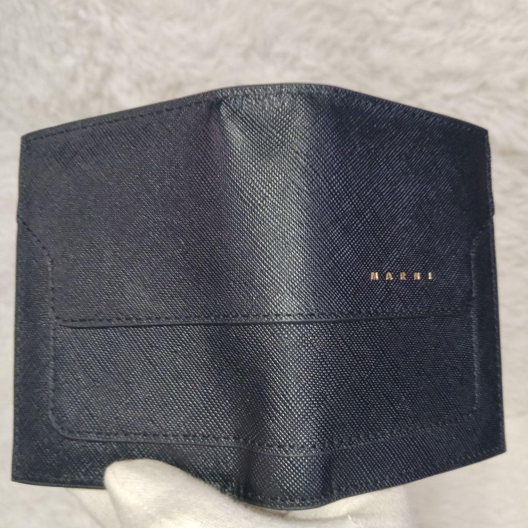 MARNI マルニ サフィアーノレザー 二つ折り財布 コンパクトウォレット