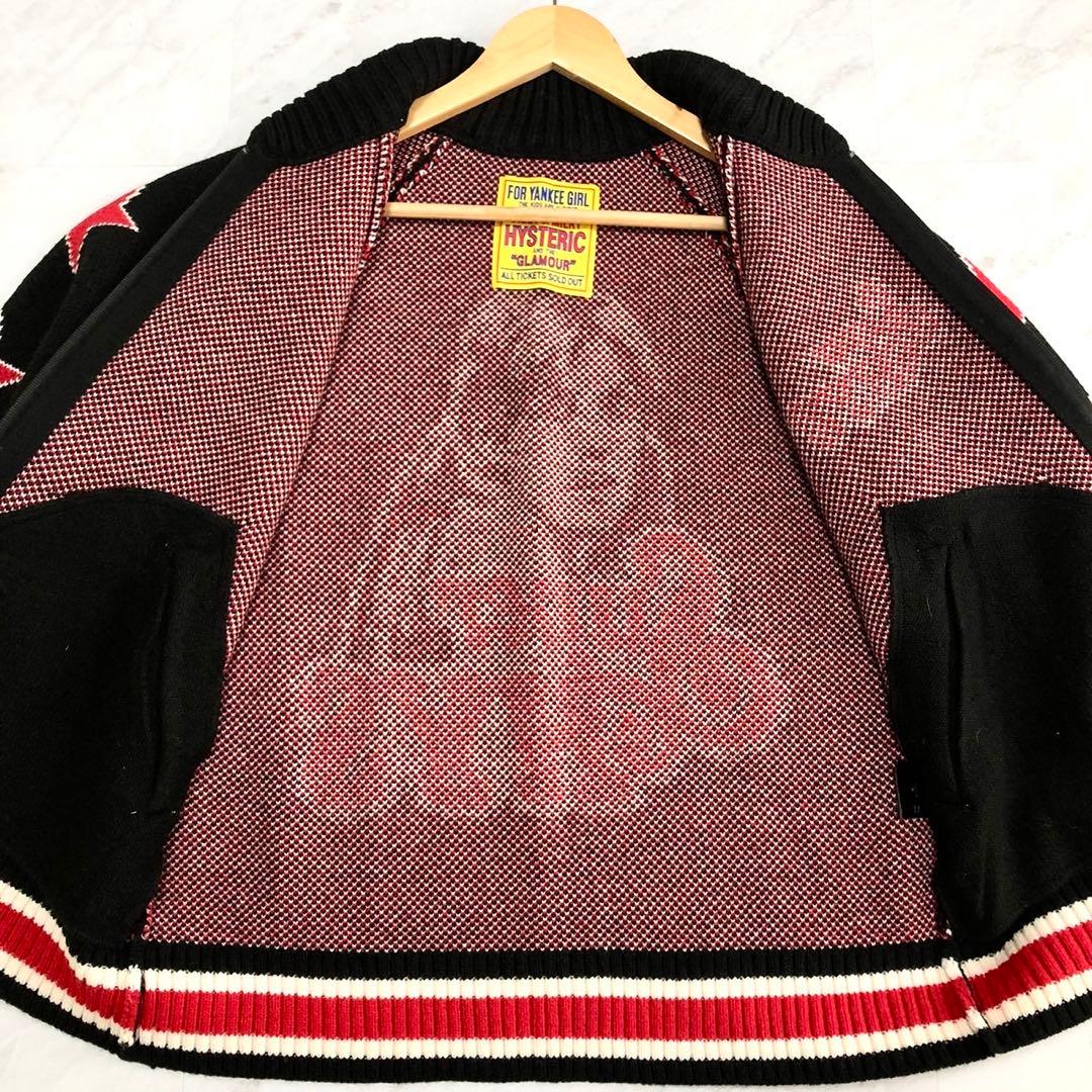 【未使用級】 HYSTERIC GLAMOUR カーディガン ヒスガール 厚手
