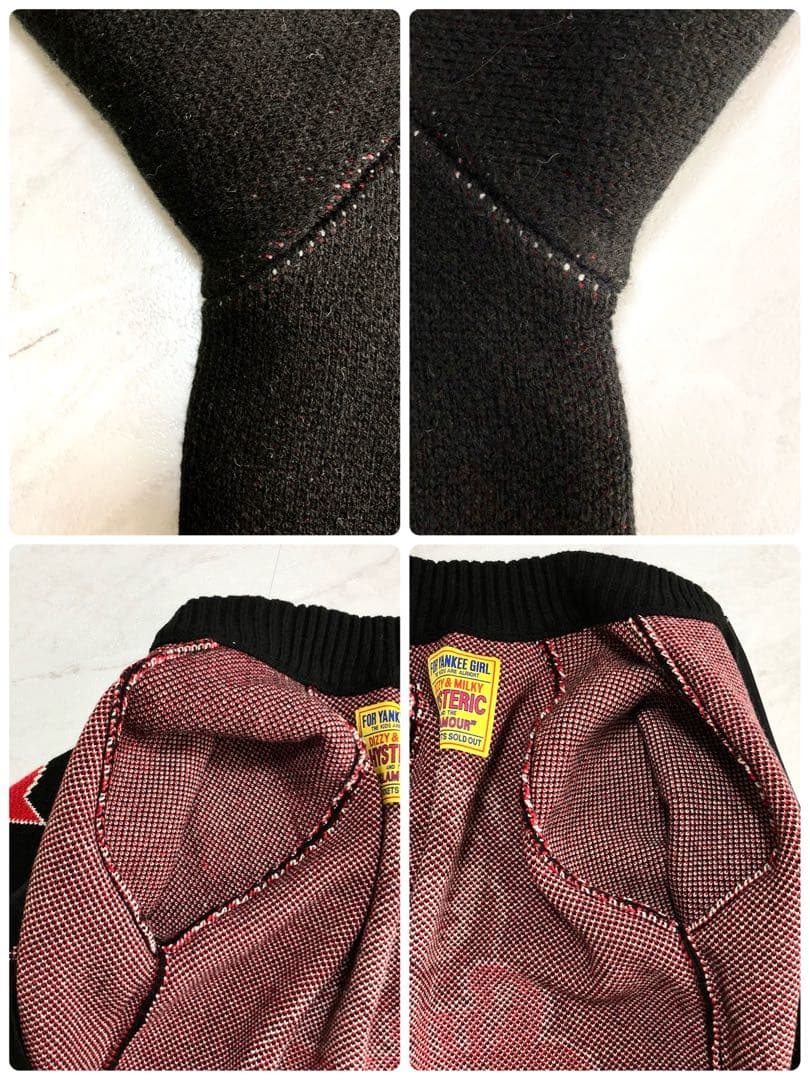 【未使用級】 HYSTERIC GLAMOUR カーディガン ヒスガール 厚手