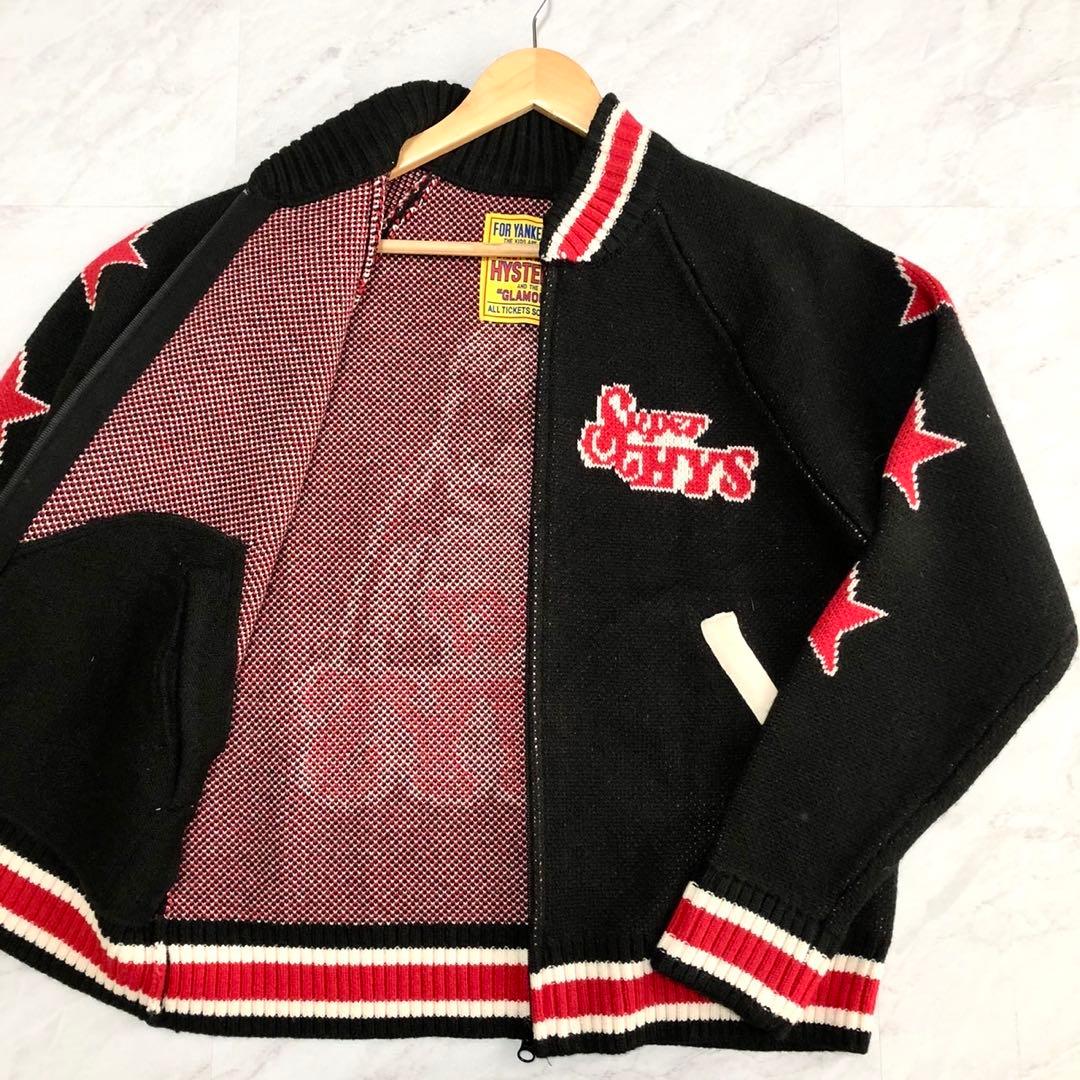 【未使用級】 HYSTERIC GLAMOUR カーディガン ヒスガール 厚手