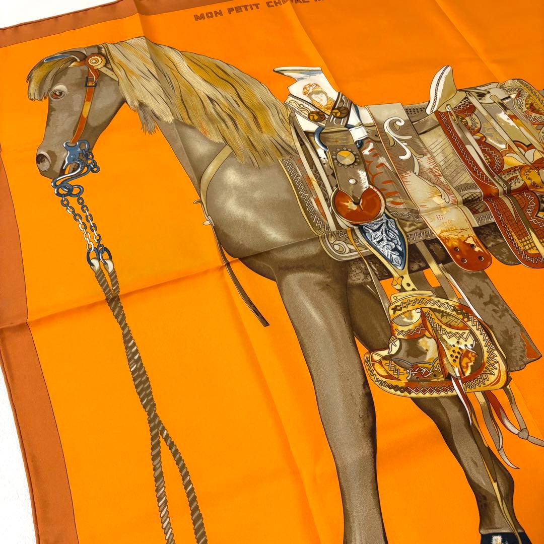【未使用】エルメス　カレ　MON PETIT CHEVAL MEXICAIN　馬