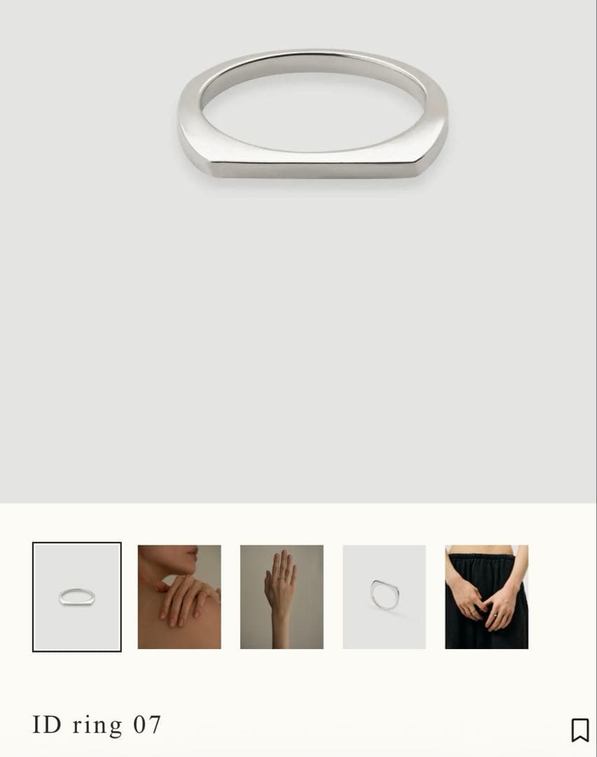 アクセサリー loro ID ring 07
