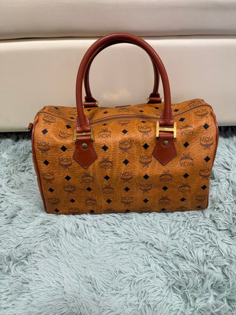 【美品】MCM/ボストンバッグ/レザー/J8959