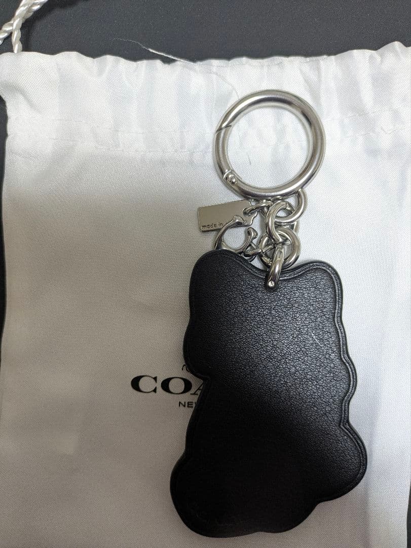 【貴重】COACH レザーキーホルダー キャットストリート限定品