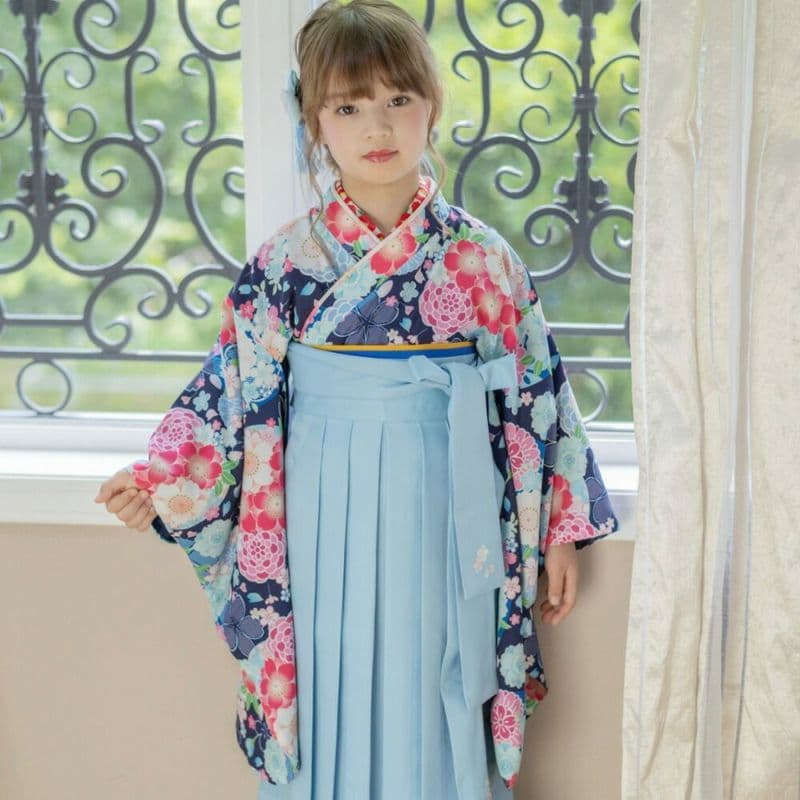 MK☆キャサリンコテージ 花柄袴セット 130cm 着用1回数時間
