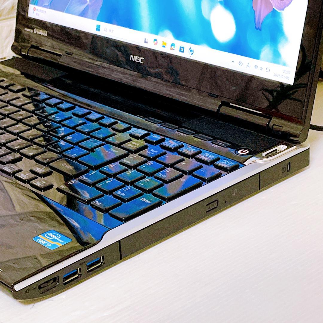 SSD i7 快速 ノートパソコン Windows11 8GB NEC