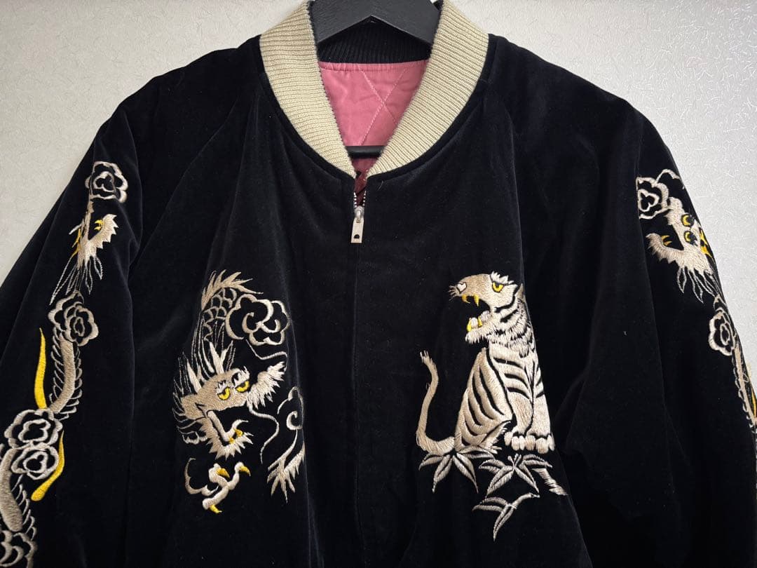 テーラー東洋スカジャンWHITETIGER×LANDSCAPE Lサイズ