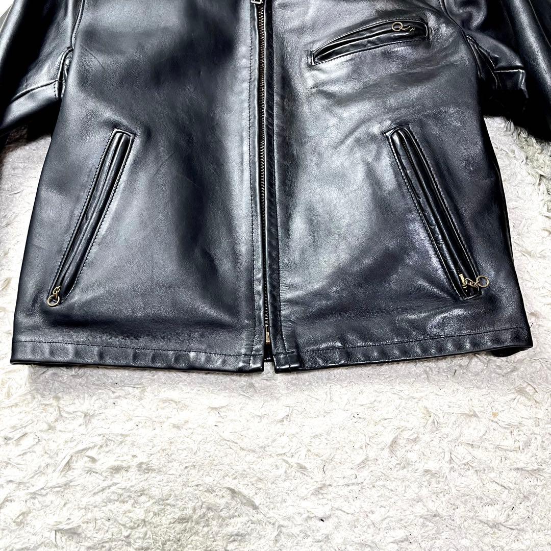 極美品/42インチ/2way✨ショット シングルライダース トラッカージャケット