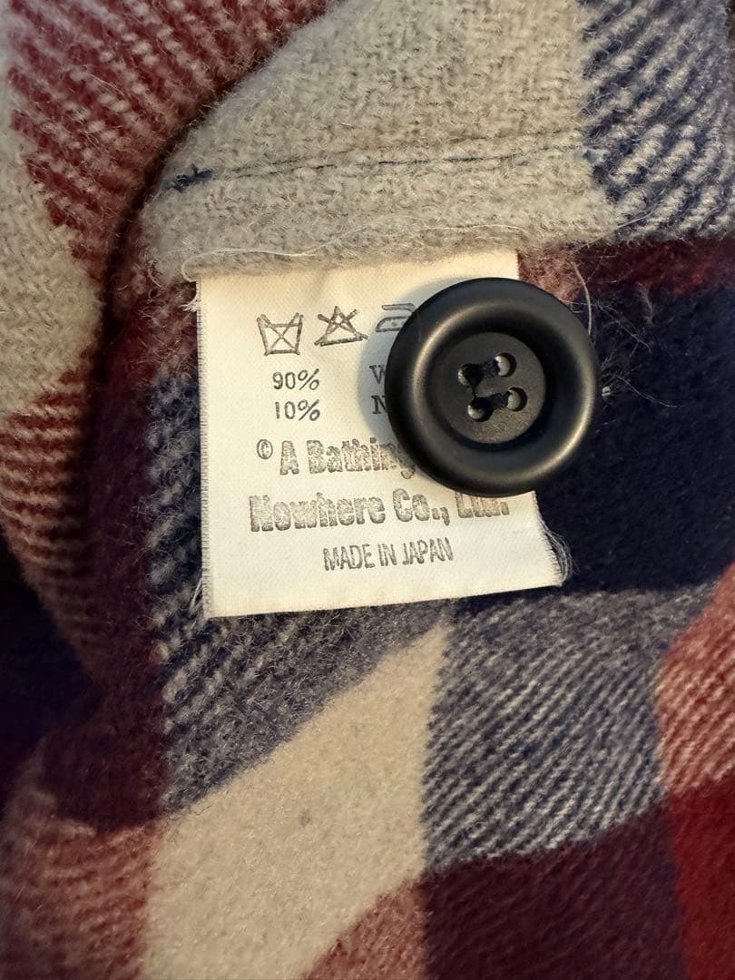 アベイシングエイプ 90年代 ブロックチェックネルシャツ XL