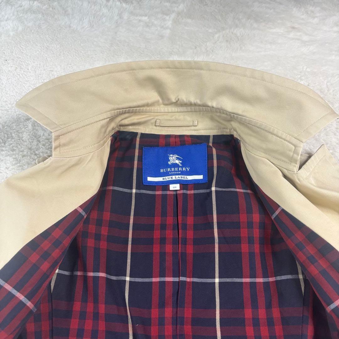 バーバリーブルーレーベル ベージュ ダブルブレスト トレンチコート