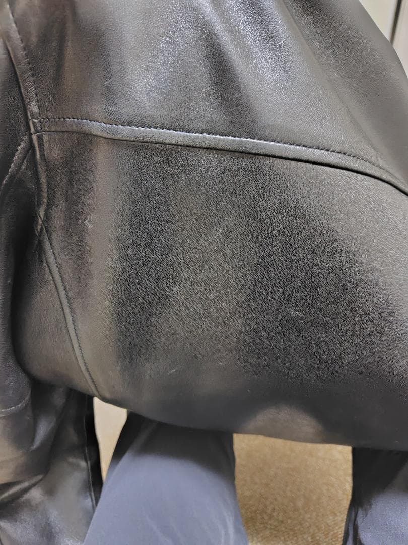 Schott 3101054 シープレザーシングルライダースジャケット ブラック