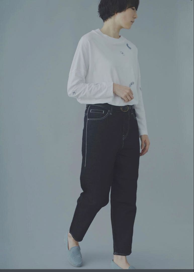 ミナペルホネン　always テーパードデニム