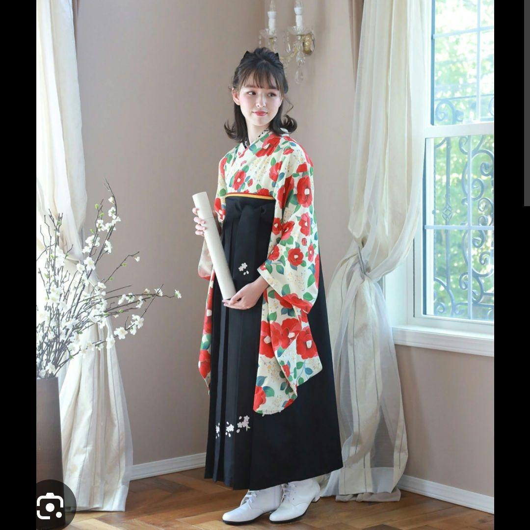 キャサリンコテージ　袴　椿　黒袴　説明書つき