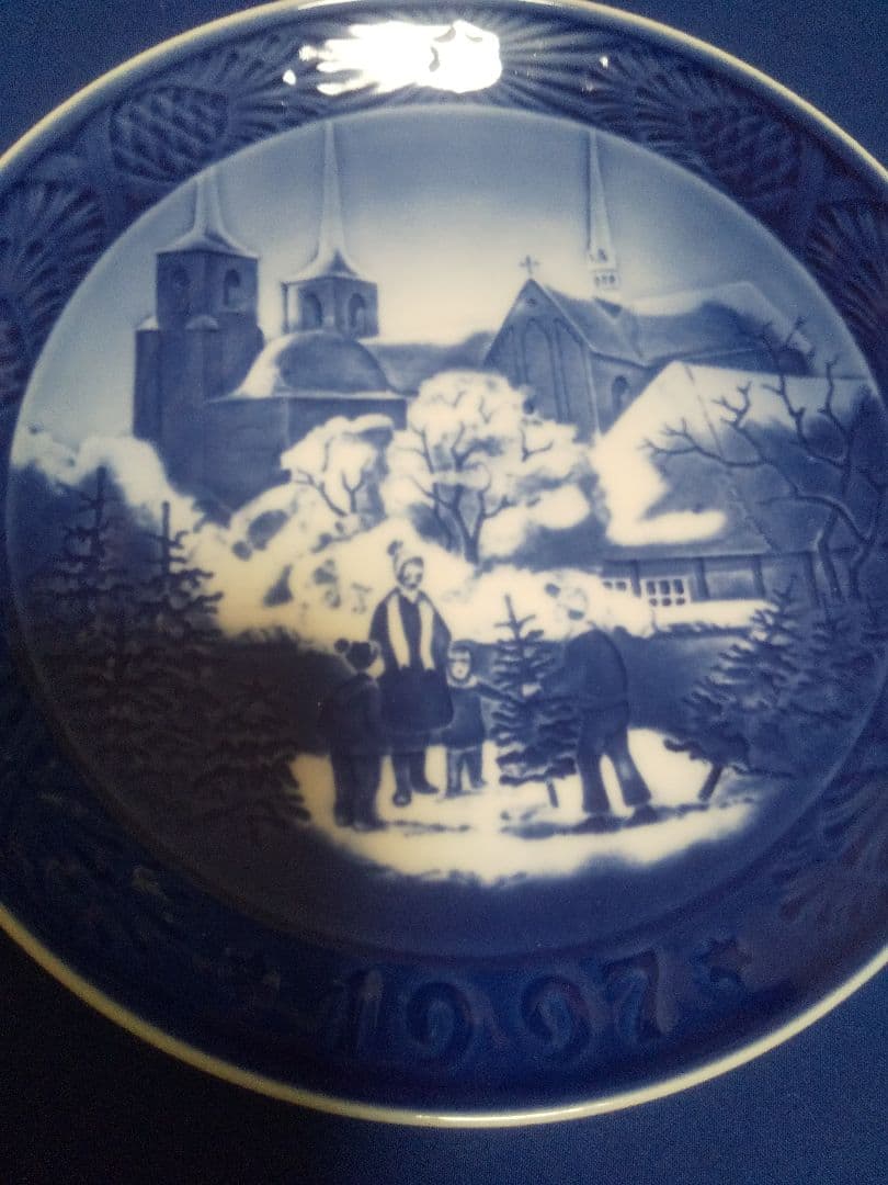 2枚　ロイヤルコペンハーゲン クリスマスプレート　イヤーズプレート