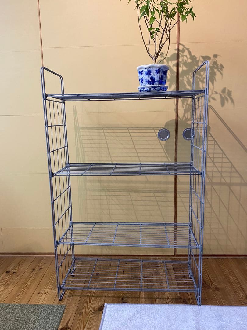 2/10値下げ　無印良品　溶融亜鉛シェルフ 4段組立式ガーデニング　屋外