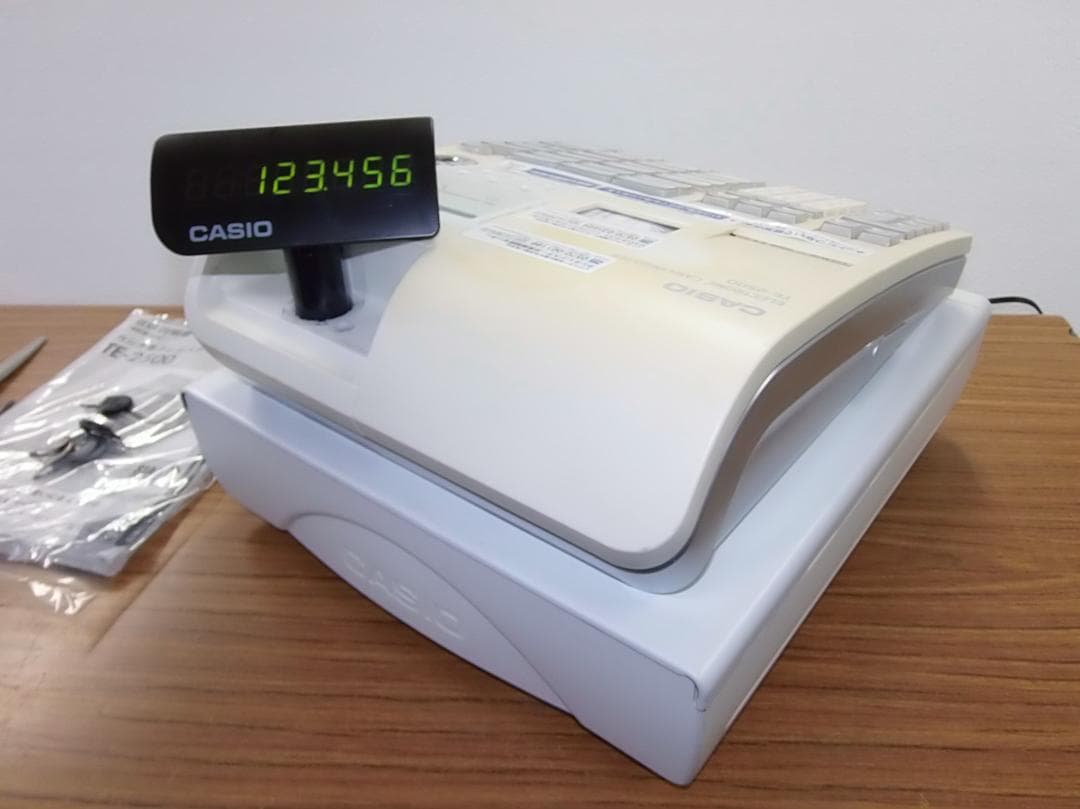 設定無料 CASIO TE-2500-15S レジスター 250731