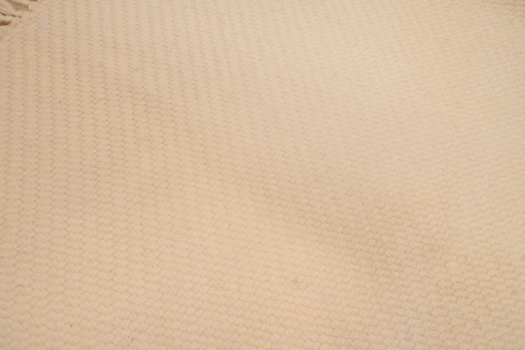 【美品】Hermès　エルメス　クリーム色　フリンジ付き毛布　ブランケット