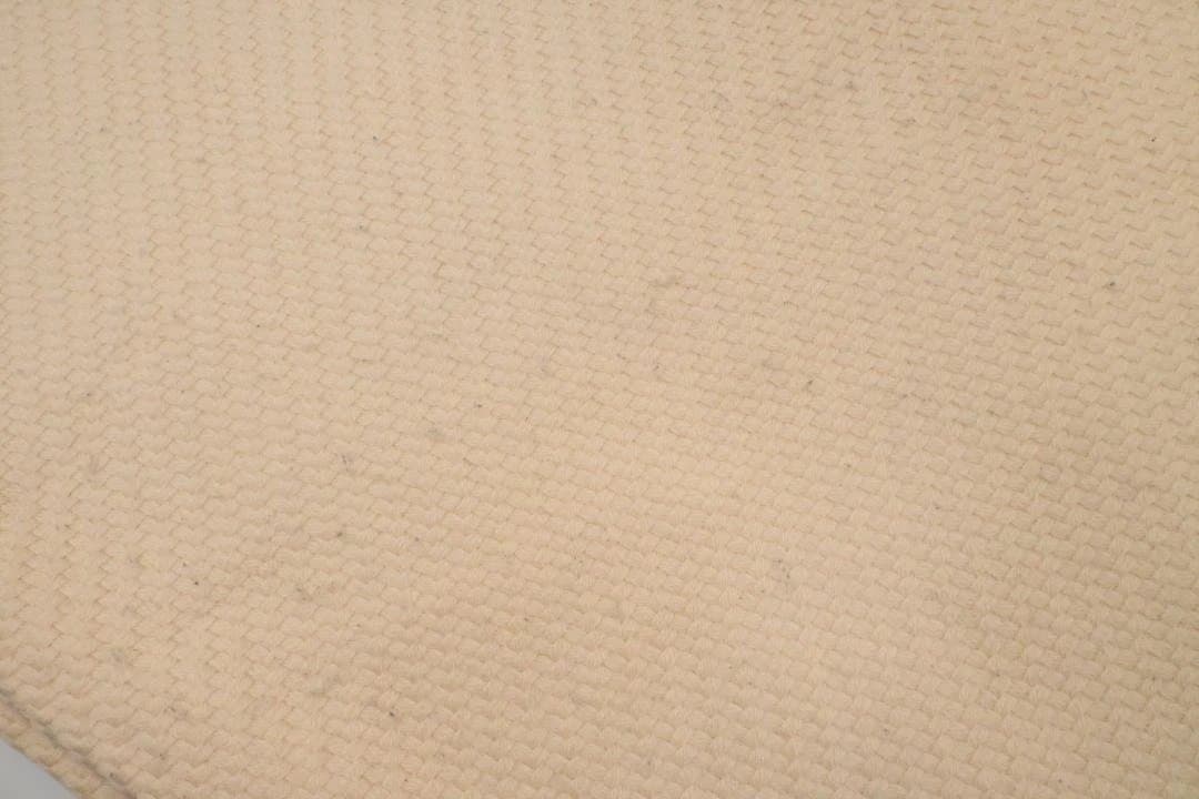 【美品】Hermès　エルメス　クリーム色　フリンジ付き毛布　ブランケット
