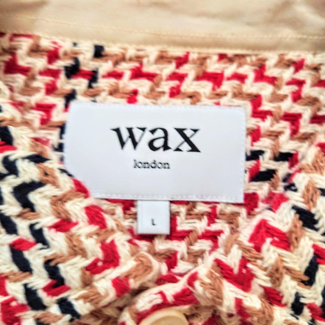 極美品 WAX LONDON ビートニークチェック WHオーバーシャツ L