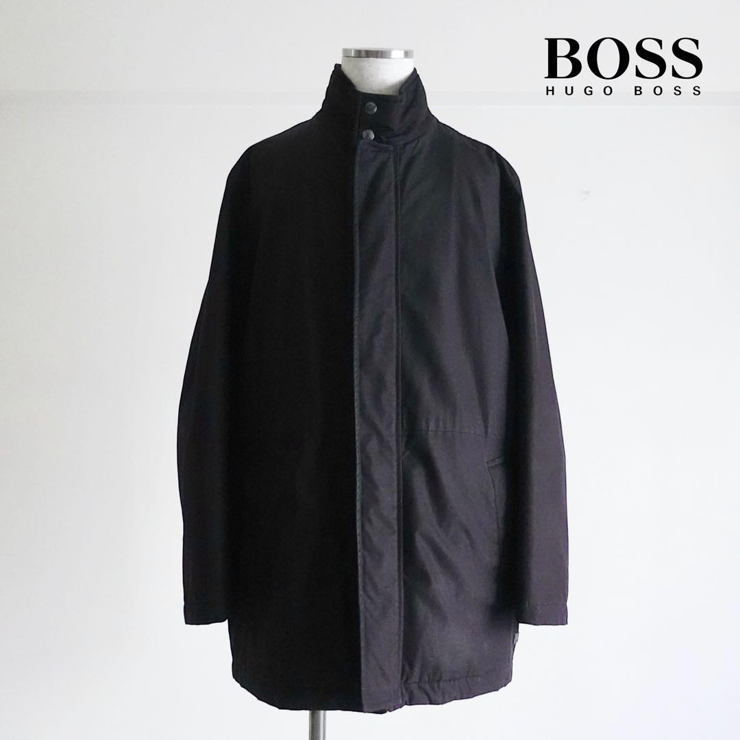 HUGO BOSS 中綿スタンドカラーコート　ブラック　48