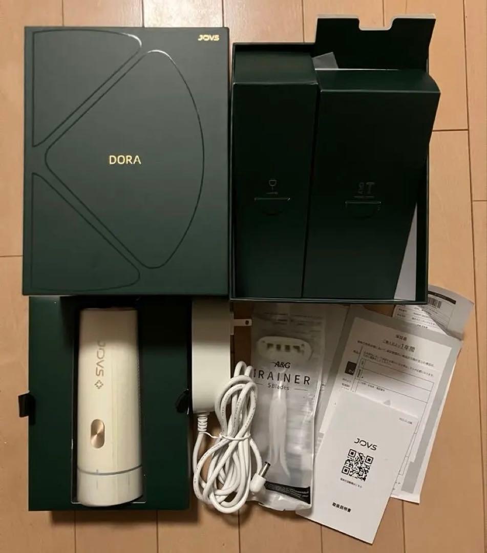 JOVS DORA 脱毛器 エメラルド ピュアホワイト 家庭用光美容器