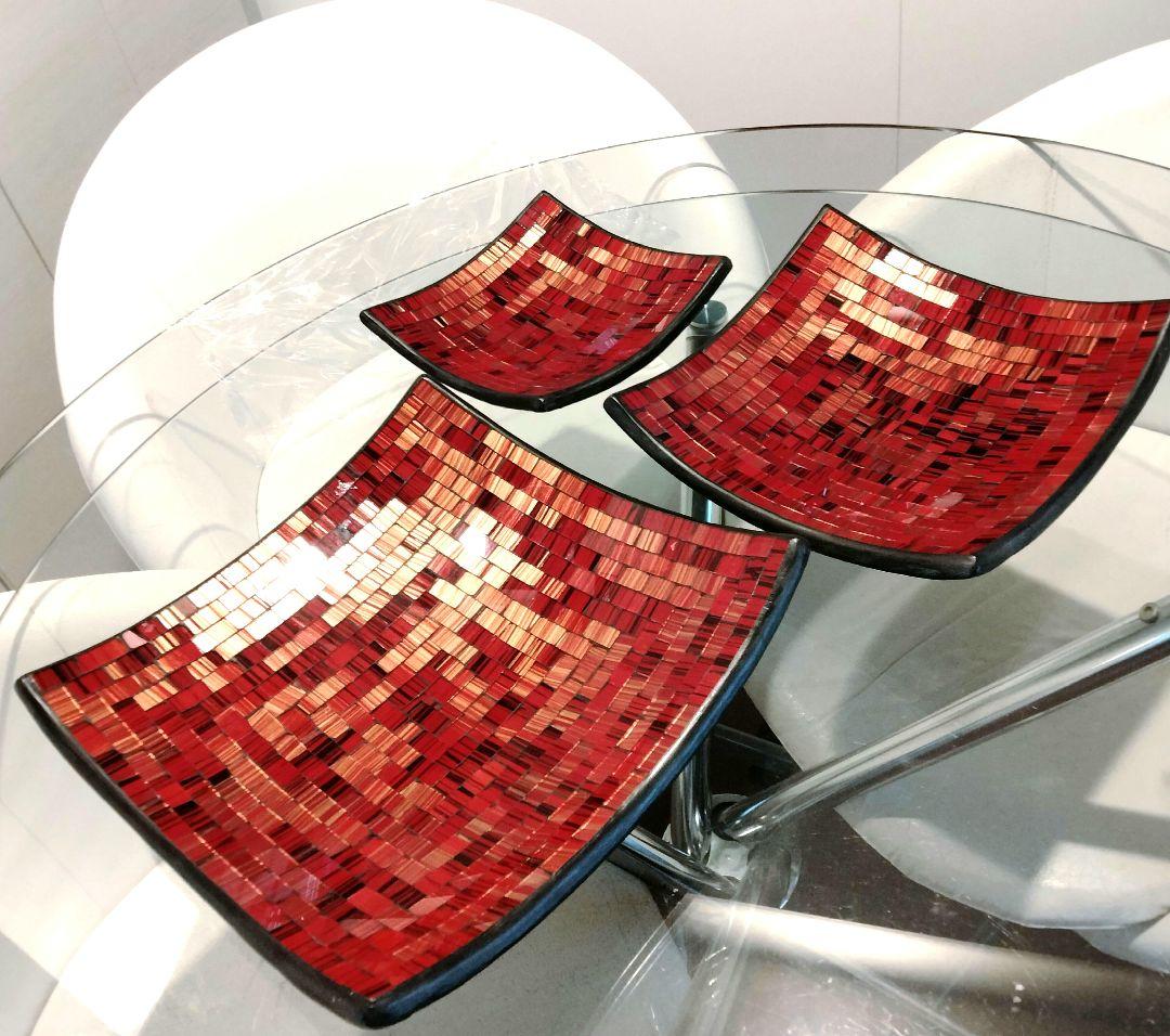 新品未使用❤美品❤バリ島 インテリア雑貨 バリ雑貨 飾り皿 3枚セット小物入れ