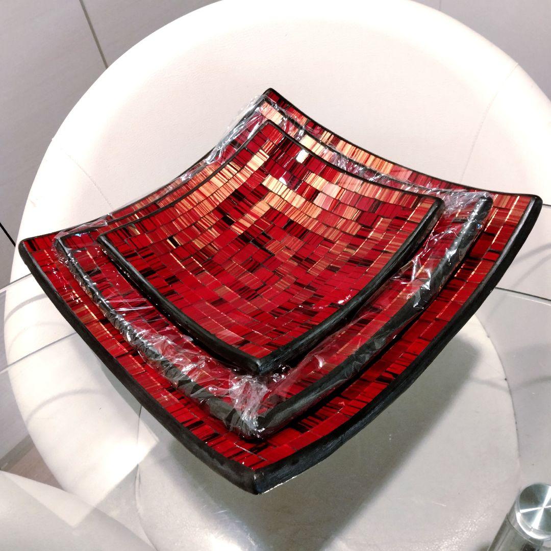 新品未使用❤美品❤バリ島 インテリア雑貨 バリ雑貨 飾り皿 3枚セット小物入れ