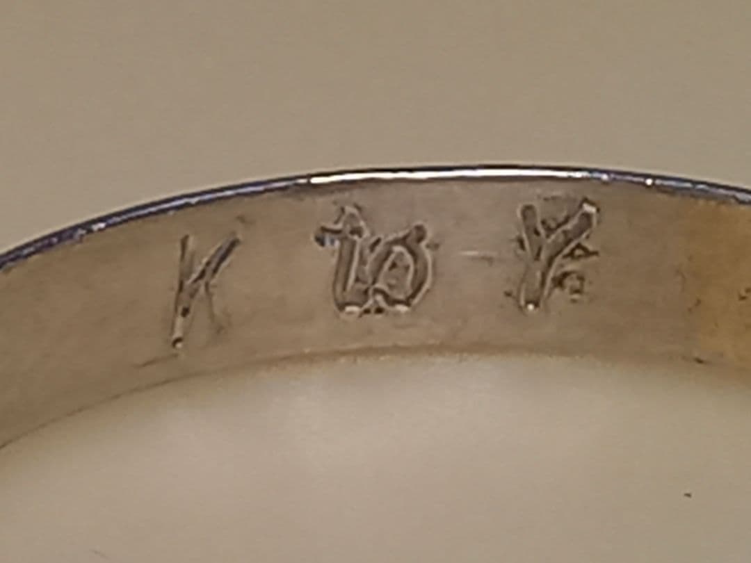 指輪　Pt1000　甲丸　プラチナ　リング