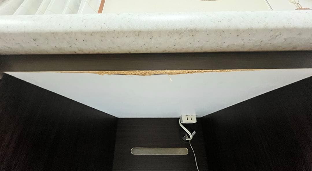 ニトリ　キッチンカウンター　アルミナ2 120CT DBR