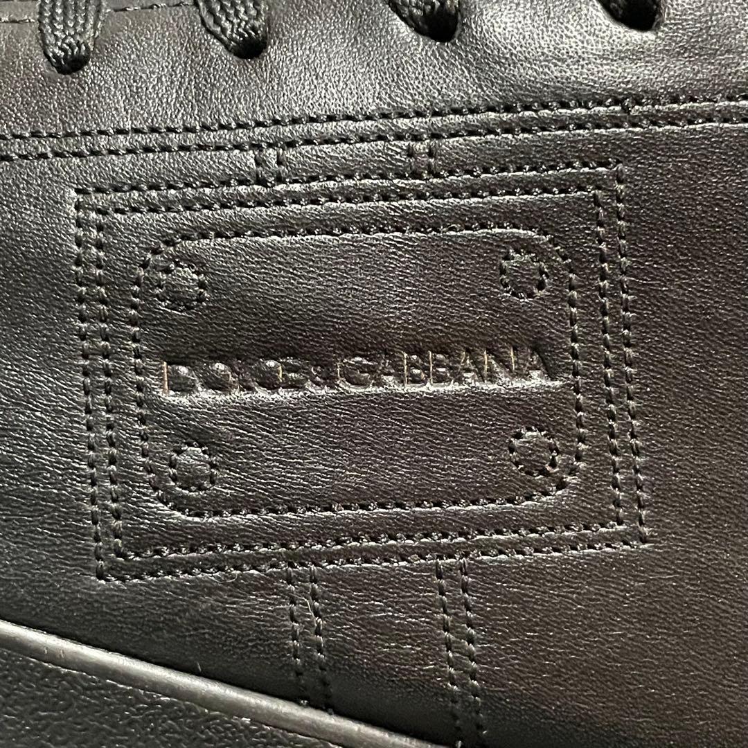 ドルチェアンドガッパーナ DOLCE＆GABBANAレザー スニーカー ブラック
