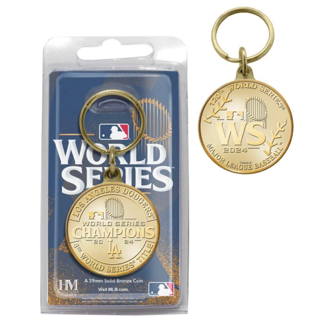 MLB公認　レア品　ドジャースワールドシリーズ2024年優勝記念キーチェーン