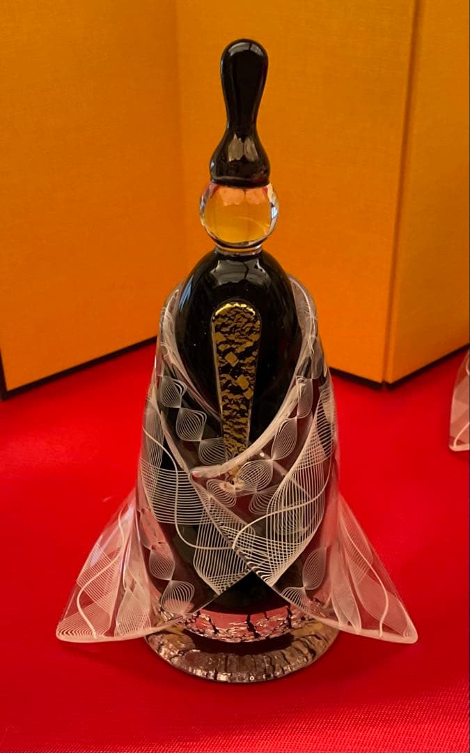 ガラス製ひな人形セット　三垣祥太郎作　お値下げしました‼︎