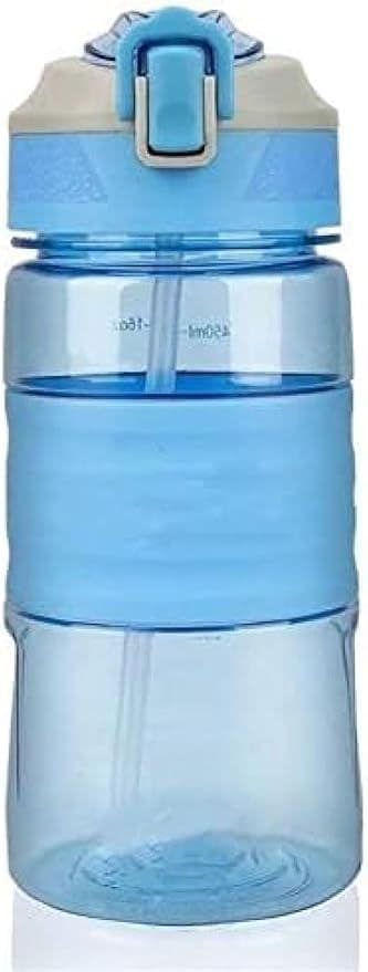 水筒 ポータブル アウトドア スポーツ450ml ブルー