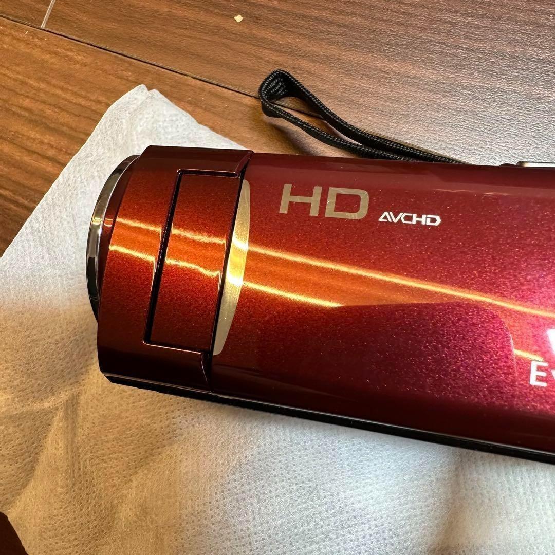 JVC Everio GZ-HM180-R ビデオカメラ 動作確認済み 0425
