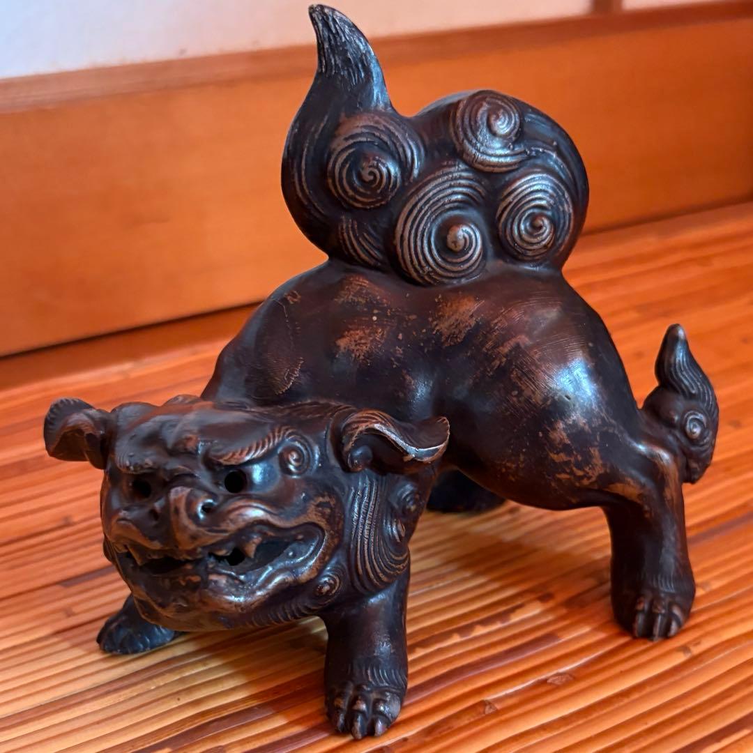 獅子　置物