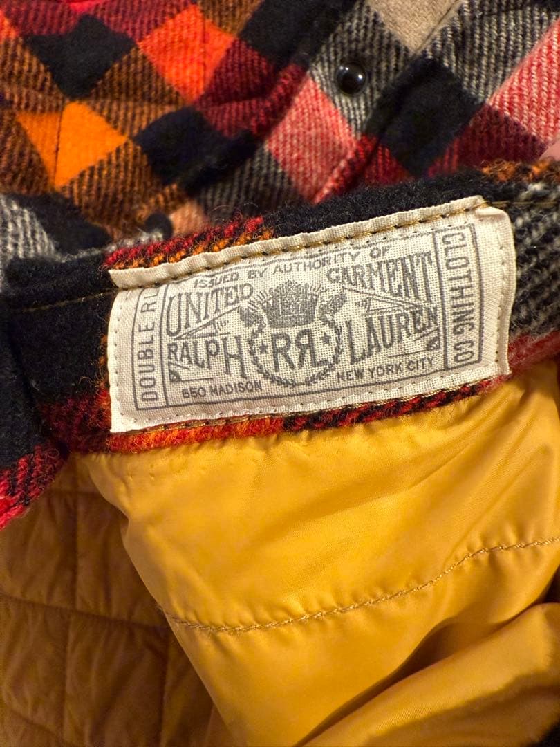 RRL(ダブルアールエル)キルティングシャツジャケット Sサイズ