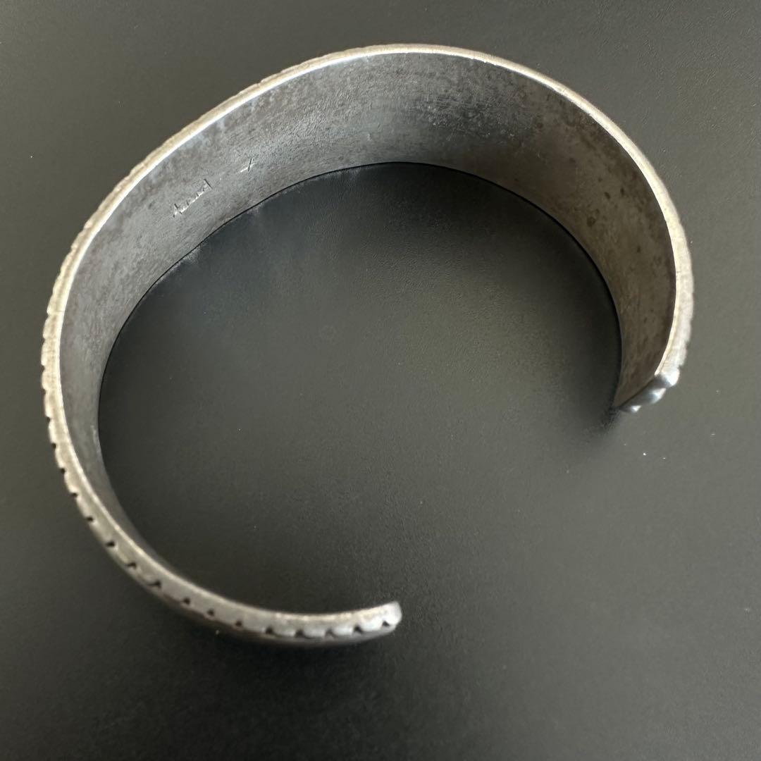 専用Navajo Aaron Anderson チゼルワーク バングル 21mm