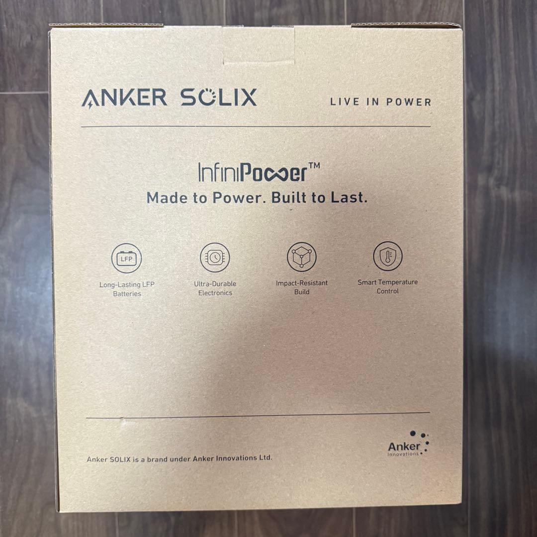 Anker Solixポータブル電源と60Wソーラーパネルセット（1set）