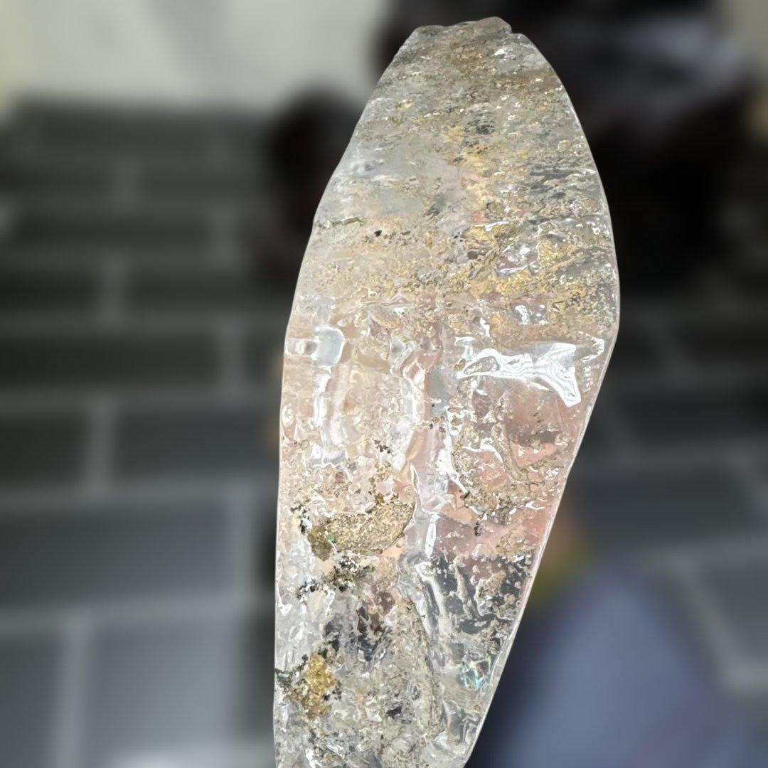 天然水晶 白蛇彫刻 霊獣 宝珠 古銭 元宝 2kg級 置物