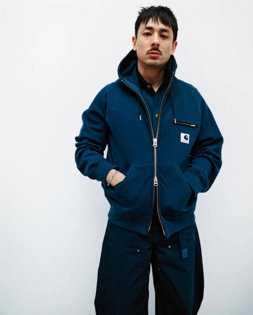 sacai Carhartt Cotton Jersey Hoodie サイズ2