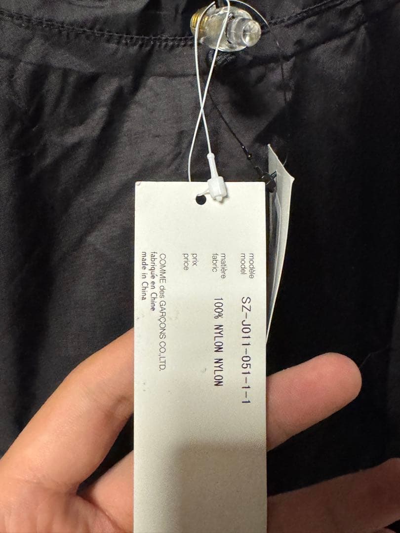 COMME des GARÇONS ブラック レインコート