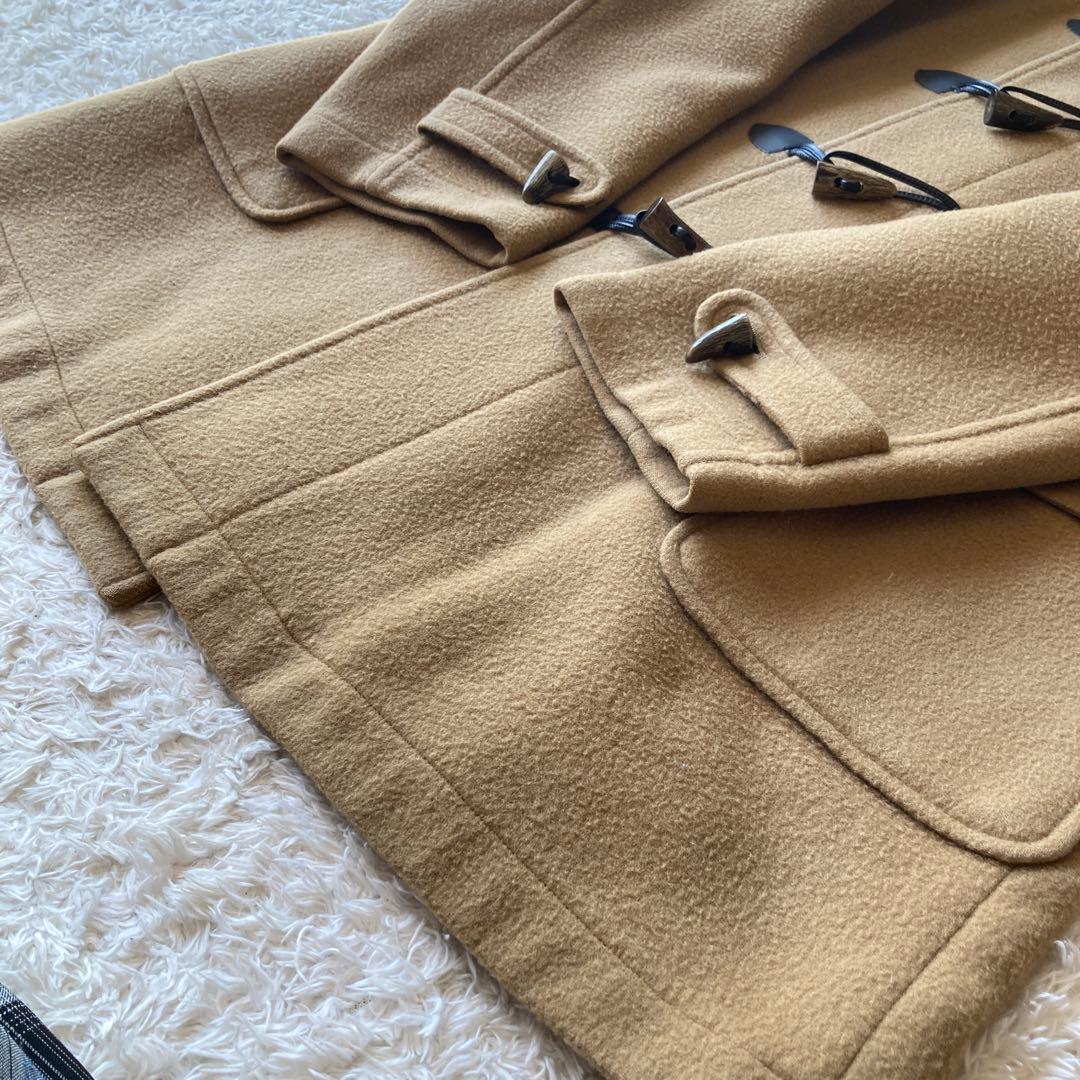 美品✨バーバリー　ウール100 %ゆったりダッフルコート ノバチェック キャメル